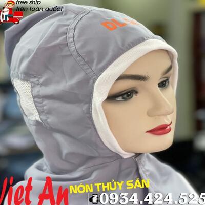 Nón Trùm Màu Xám Thủy Sản Chuyên Dụng