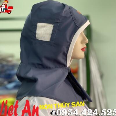 Nón Trùm Màu Xám Đậm Thủy Sản Chuyên Dụng