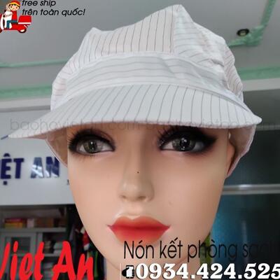 Nón Kết Phòng Sạch Màu Trắng