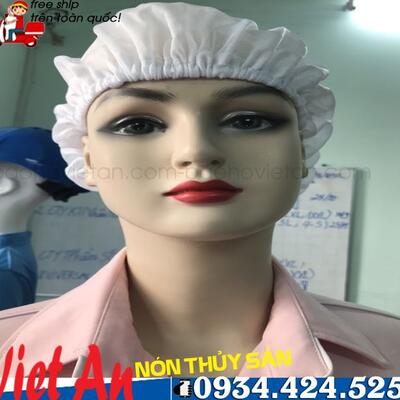 Nón Lưới Thủy Sản Màu Trắng