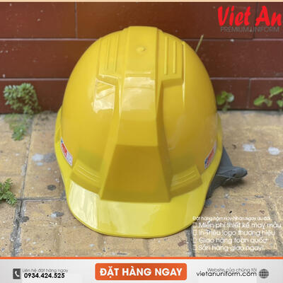 Mũ Bảo Hộ Lao Động SSEDA Hàn Quốc Nhập Khẩu Màu Vàng Nhựa ABS