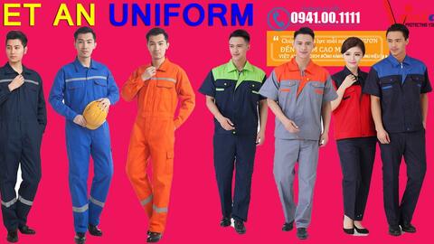 LỰA CHỌN MẪU QUẦN ÁO BẢO HỘ MÀU XANH ĐEN CHO NGƯỜI LAO ĐỘNG .