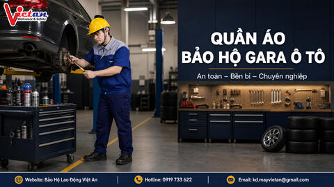 Quần Áo Bảo Hộ Gara Ô Tô – Đồng Phục Thợ Sửa Chữa Chuyên Nghiệp
